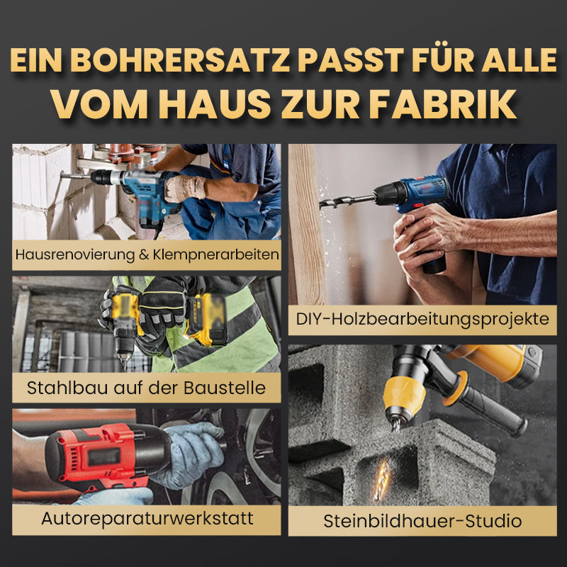 ⚙️🔥Hochfester Exzenterbohrer-Satz mit 4 Schneiden