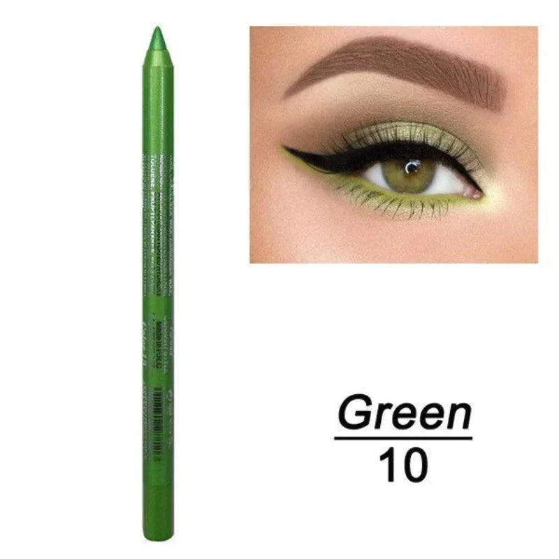 💄 🎨 14er-Set Wasserfeste Farbige Gel-Liner – Metallic & Glänzendes Finish, Verwischfest & Perfekt Für Kreative Looks ✨