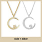 🌙 50% RABATT ! ✨ Funkelnde Mond & Stern Halskette – Zarte Kette, Strahlender Anhänger & Romantisches Symbol 💫