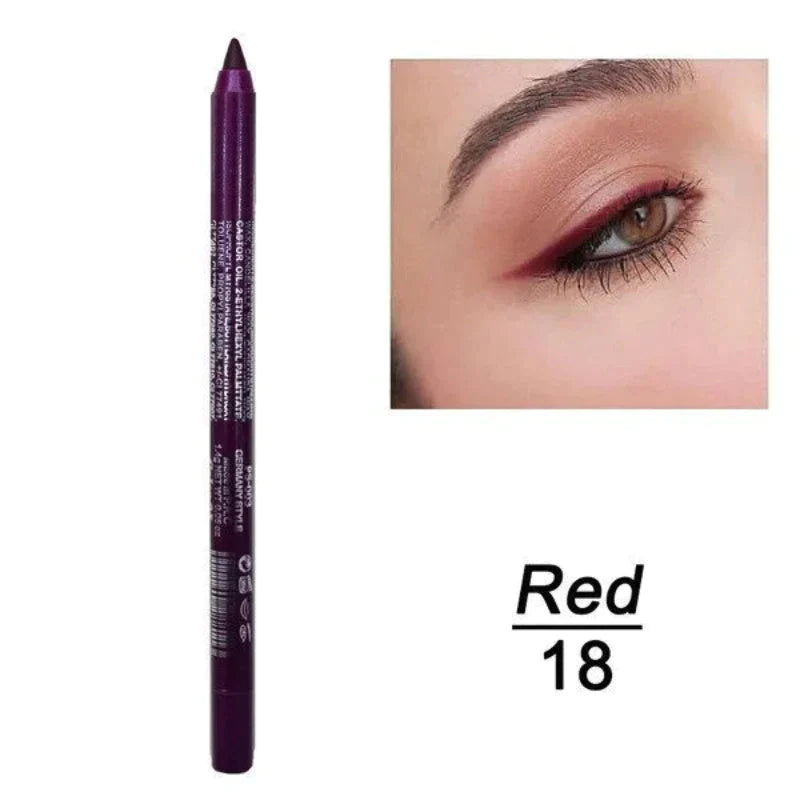 💄 🎨 14er-Set Wasserfeste Farbige Gel-Liner – Metallic & Glänzendes Finish, Verwischfest & Perfekt Für Kreative Looks ✨