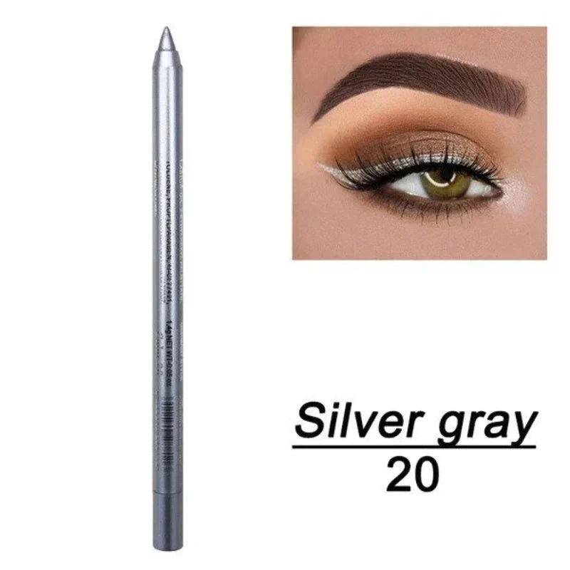 💄 🎨 14er-Set Wasserfeste Farbige Gel-Liner – Metallic & Glänzendes Finish, Verwischfest & Perfekt Für Kreative Looks ✨