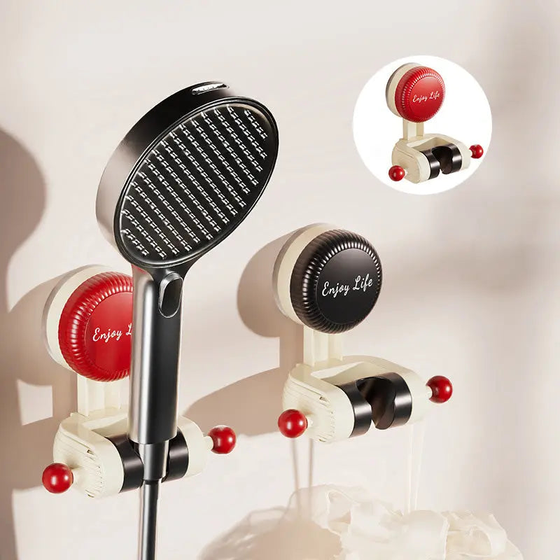 Universeller Saugnapf-Duschhalter – 360° drehbar, bohrfrei & passt zu  aller Duschköpfe 🚿