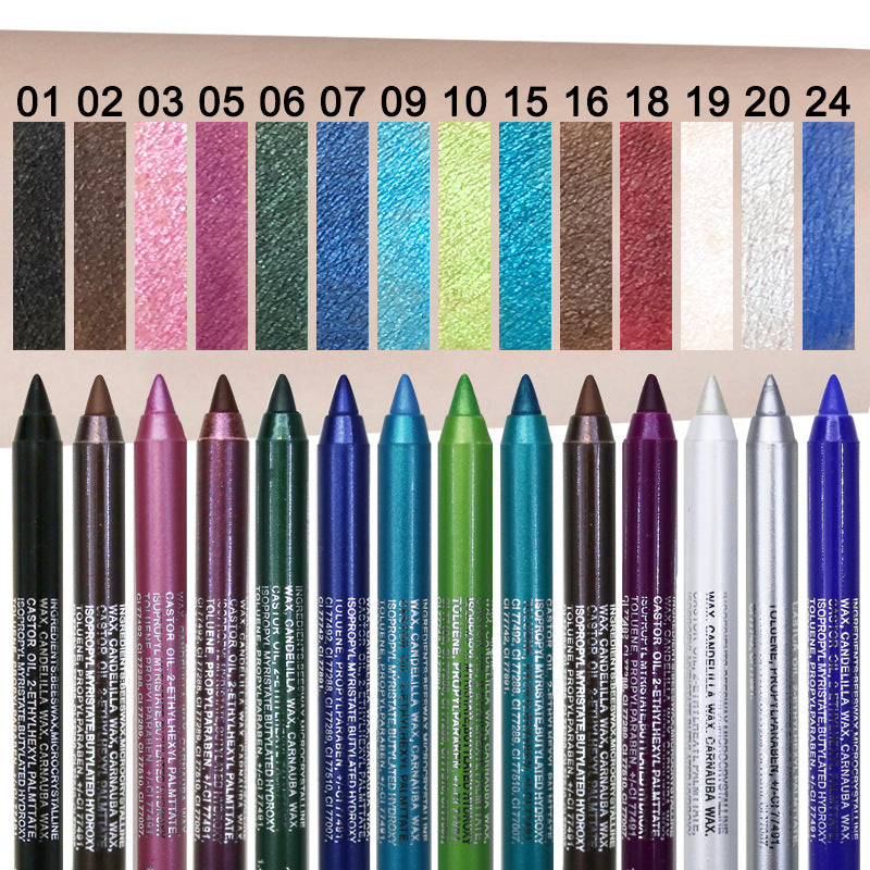 💄 🎨 14er-Set Wasserfeste Farbige Gel-Liner – Metallic & Glänzendes Finish, Verwischfest & Perfekt Für Kreative Looks ✨