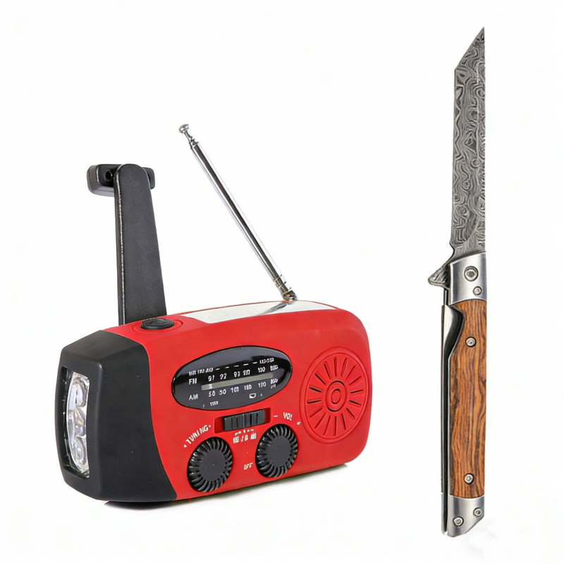 Solar-Kurbelradio für Notfall & Outdoor – Nie ohne Strom und Empfang! 🔦 Solar & Handkurbel, helle LED-Taschenlampe, USB-Notladung 🔋