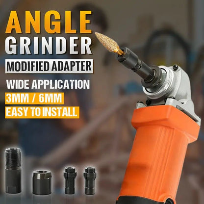 🔧 Winkelschleifer-Adapter | 3mm/6mm Spannfutter | Metallbau langlebig | Kompatibel mit 100-Typ Schleifen, Polieren & Schneiden in einem!