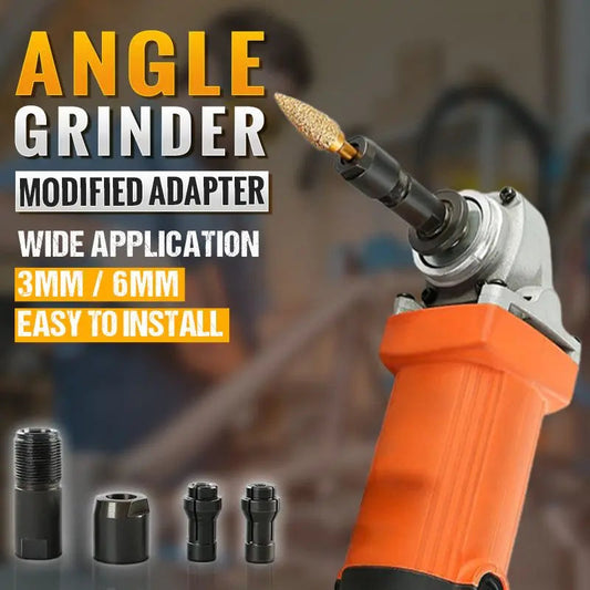 🔧 Winkelschleifer-Adapter | 3mm/6mm Spannfutter | Metallbau langlebig | Kompatibel mit 100-Typ Schleifen, Polieren & Schneiden in einem!