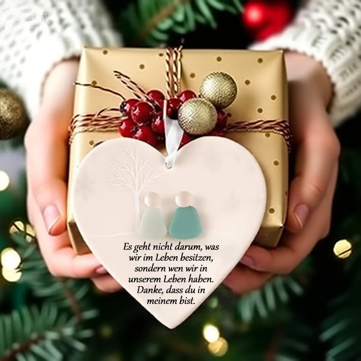 💓🎁Herzförmige Seeglas-Freundschaftsdekoration🌊✨Von der Natur geformt und von Hand gefertigt