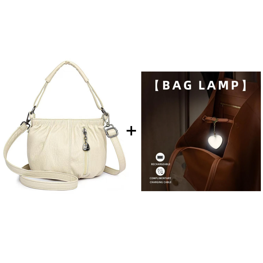 👜✨ Lässige Plisseetasche aus weichem Leder ✨ – Praktische Beuteltasche mit Stil 💼 Leicht, langlebig & perfekt für den Alltag! 🌟