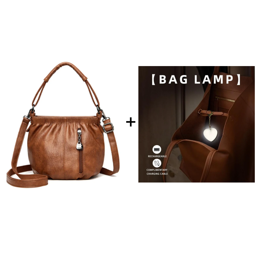 👜✨ Lässige Plisseetasche aus weichem Leder ✨ – Praktische Beuteltasche mit Stil 💼 Leicht, langlebig & perfekt für den Alltag! 🌟