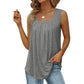 📢📢40 % RABATT !! ⏰Blumen-Camisole mit quadratischem Ausschnitt – Boho-Stil, seitlicher Schlitz, leicht & luftig ✨