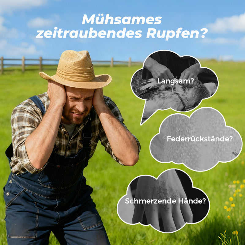 🦆50% RABATT! ⚡ Elektrische Geflügelrupfmaschine – Schnelles & Einfaches Rupfen, Spart Zeit & Mühe 🐓