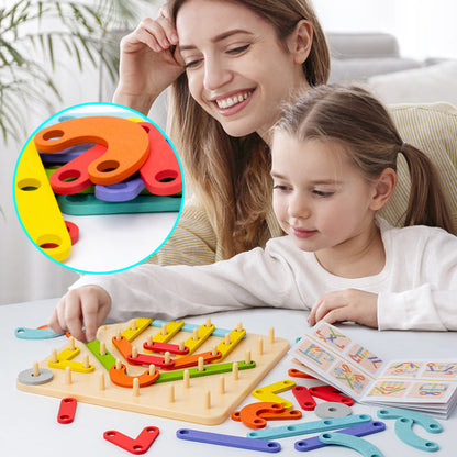 🔥Heißer Verkauf 50% 0FF🔥Montessori-Steckbrettpuzzle 🎅Weihnachtsgeschenkidee!🎁Kostenloser Versand