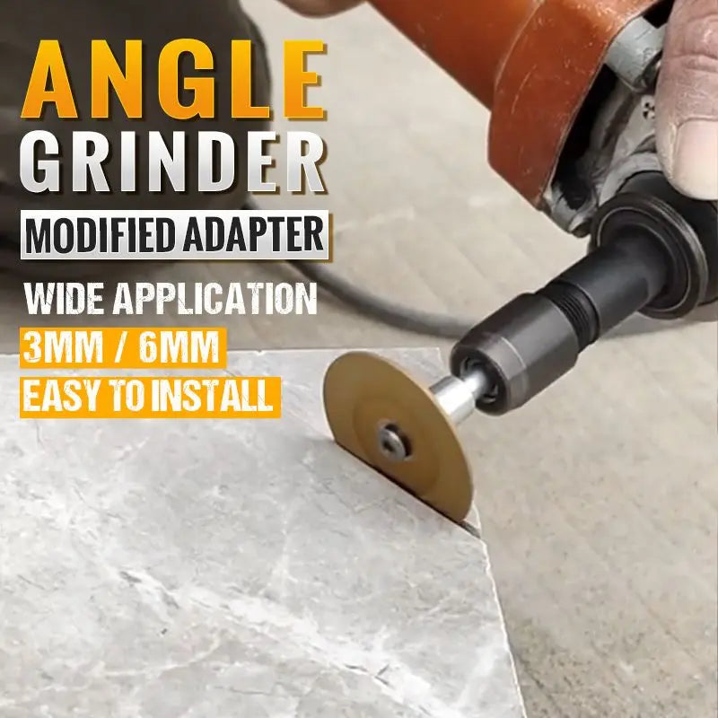 🔧 Winkelschleifer-Adapter | 3mm/6mm Spannfutter | Metallbau langlebig | Kompatibel mit 100-Typ Schleifen, Polieren & Schneiden in einem!