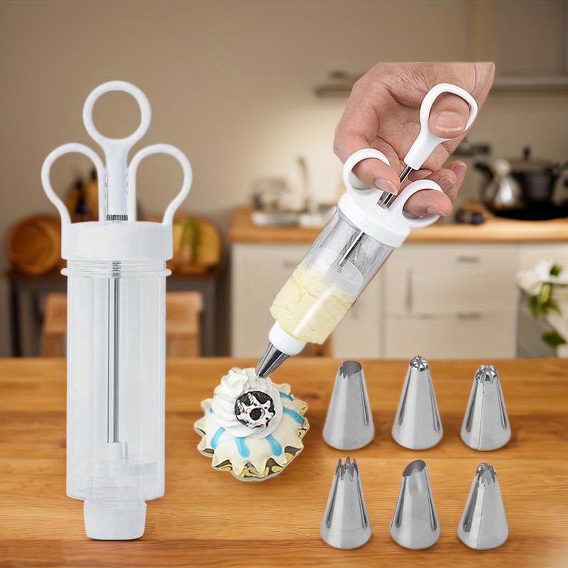 🍪🧁 Gebäckpresse für Spritzgebäck – Keks- und Sahnepresse mit Spritztüllen für Plätzchen und Tortendekoration