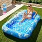 🏊 50% RABATT! 🥳 Aufblasbare Bräu-Liege – Automatische Sprühkühlung & abnehmbares Kissen – Getränkehalter & Sicherheitsgriffe – perfekt für Garten, Pool oder Strand – ideal für zwei Erwachsene 💦