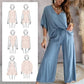 ✨Mädchenhaftes, einfarbiges, lockeres Freizeit-Set | Schlank und lang × Vielseitige Kombinationsmöglichkeiten 👚👖