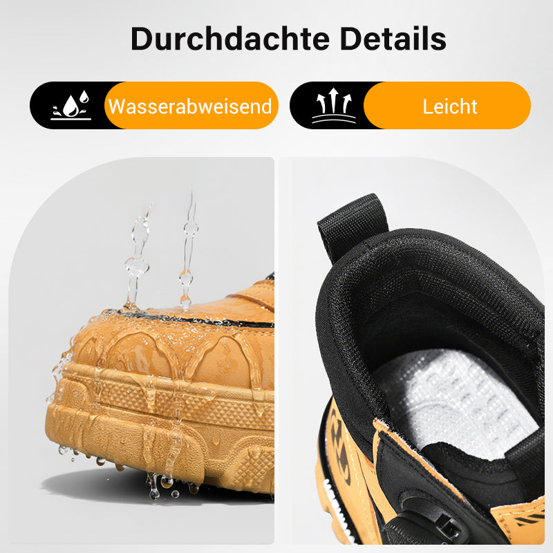 ⏰Herren-Outdoor-Arbeitsschuhe mit drehbarer Schnalle (wasserdicht, rutschfest, bequem und atmungsaktiv)