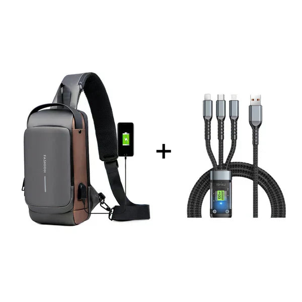 🔥 Sporttragetasche mit USB-Ladefunktion – Diebstahlsicher, praktisch & leicht – Perfekt für Reisen, Pendeln & Outdoor-Aktivitäten ⚡