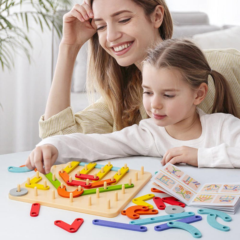 🔥Heißer Verkauf 50% 0FF🔥Montessori-Steckbrettpuzzle 🎅Weihnachtsgeschenkidee!🎁Kostenloser Versand