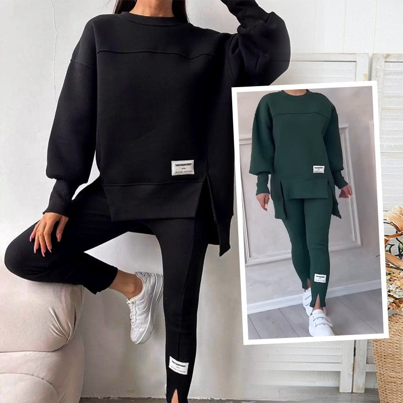 ✨ 60% RABATT! 🧘‍♀️ Lässiges Sweatshirt-Leggings-Set – Ultraweiches Jersey, Moderne Passform & Perfekt für Alltag, Sport oder Entspannung 🏃‍♀️📦