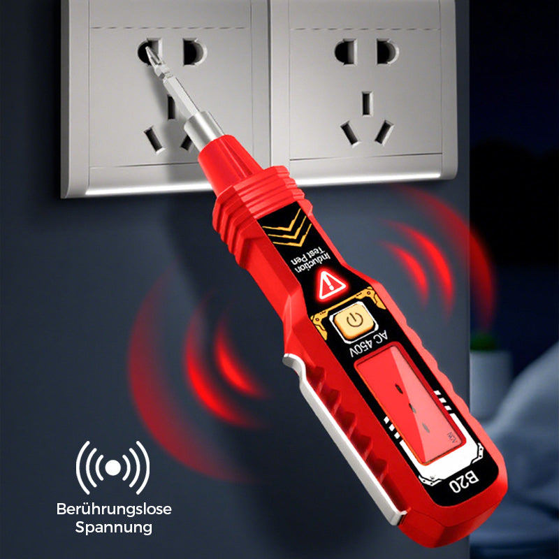 ⚡ 50% RABATT! 🔍 Berührungsloser Spannungsprüfer – AC 12-1000V, LCD-Anzeige mit Beleuchtung & Akustische/Visuelle Warnung 🛡️