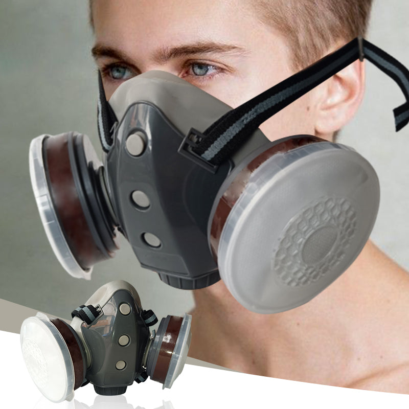 💎 63% RABATT! ⛑️ Aktivkohle-Anti-Staub-Doppeltank-Gasmaske – Doppelfilter, Gas- & Partikelschutz, inkl. Schutzbrille 🔥