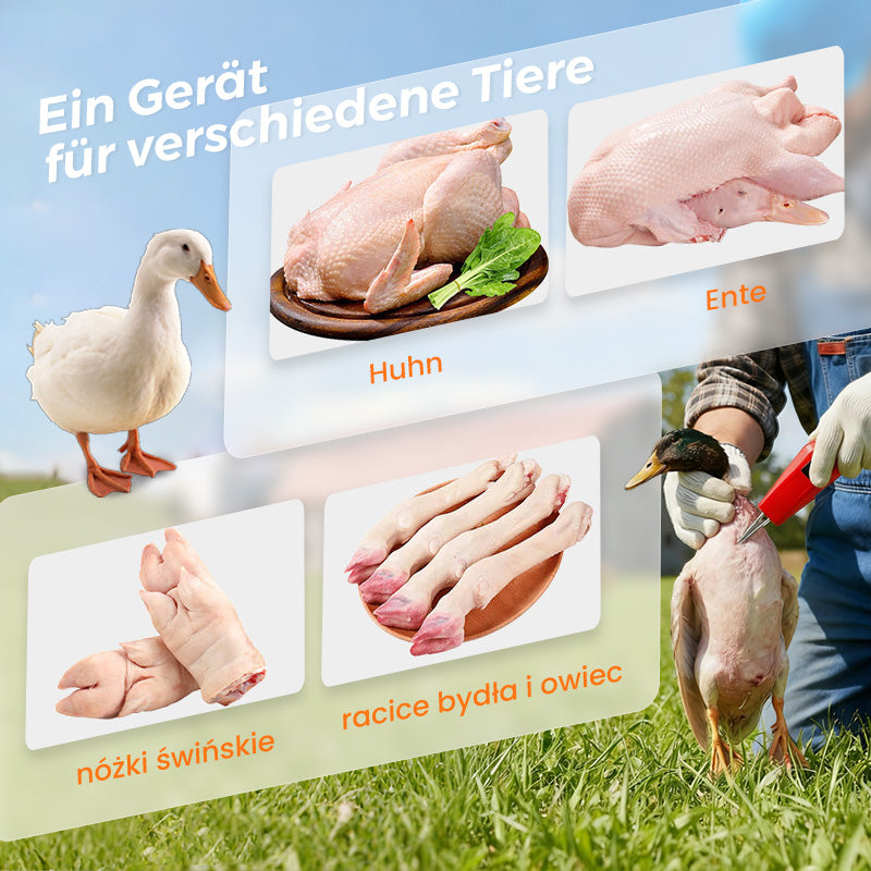 🦆50% RABATT! ⚡ Elektrische Geflügelrupfmaschine – Schnelles & Einfaches Rupfen, Spart Zeit & Mühe 🐓