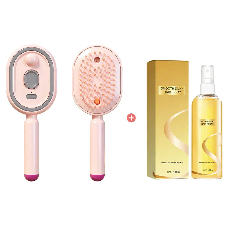 📢📢45% Rabatt  !!⏰ Nur für kurze Zeit ✨Elektrische Spray- und Massage-Haarbürste für sanfte Pflege 💆‍♀️🌿