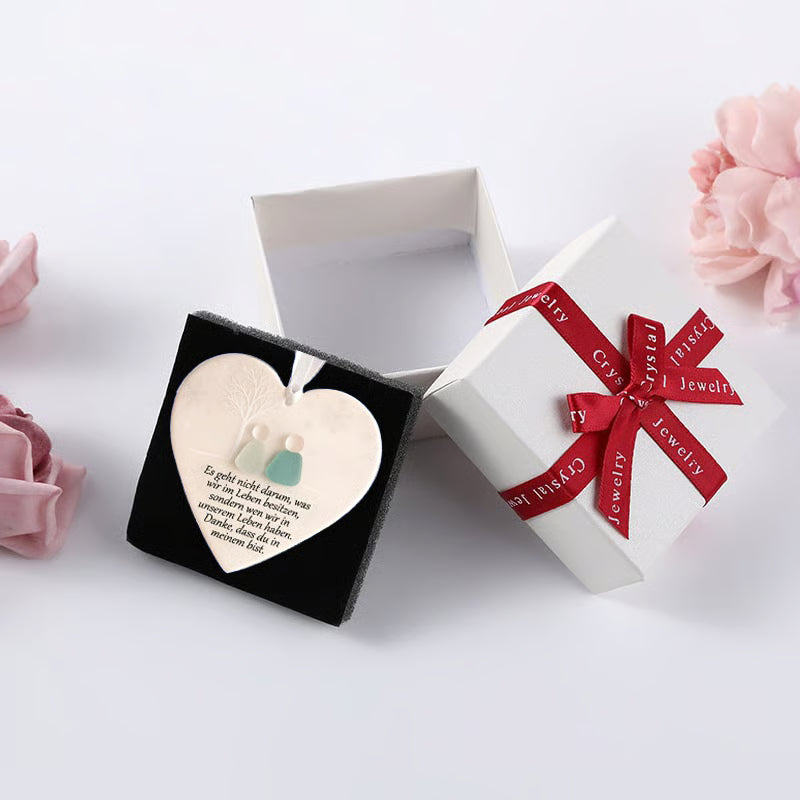 💓🎁Herzförmige Seeglas-Freundschaftsdekoration🌊✨Von der Natur geformt und von Hand gefertigt