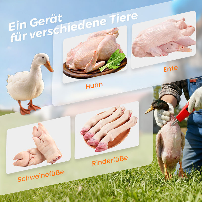 🦆50% RABATT! ⚡ Elektrische Geflügelrupfmaschine – Schnelles & Einfaches Rupfen, Spart Zeit & Mühe 🐓
