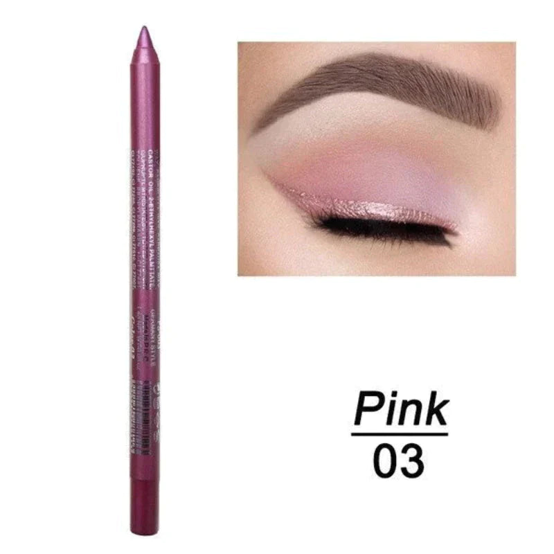 💄 🎨 14er-Set Wasserfeste Farbige Gel-Liner – Metallic & Glänzendes Finish, Verwischfest & Perfekt Für Kreative Looks ✨