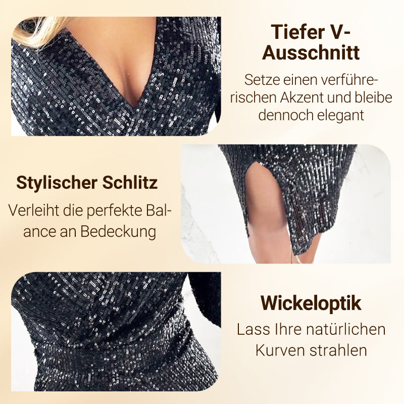 🎉Weihnachtsverkauf 50% Rabatt💃Sexy Paillettenkleid im Bodycon-Stil✨
