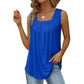 📢📢40 % RABATT !! ⏰Blumen-Camisole mit quadratischem Ausschnitt – Boho-Stil, seitlicher Schlitz, leicht & luftig ✨
