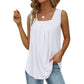 📢📢40 % RABATT !! ⏰Blumen-Camisole mit quadratischem Ausschnitt – Boho-Stil, seitlicher Schlitz, leicht & luftig ✨