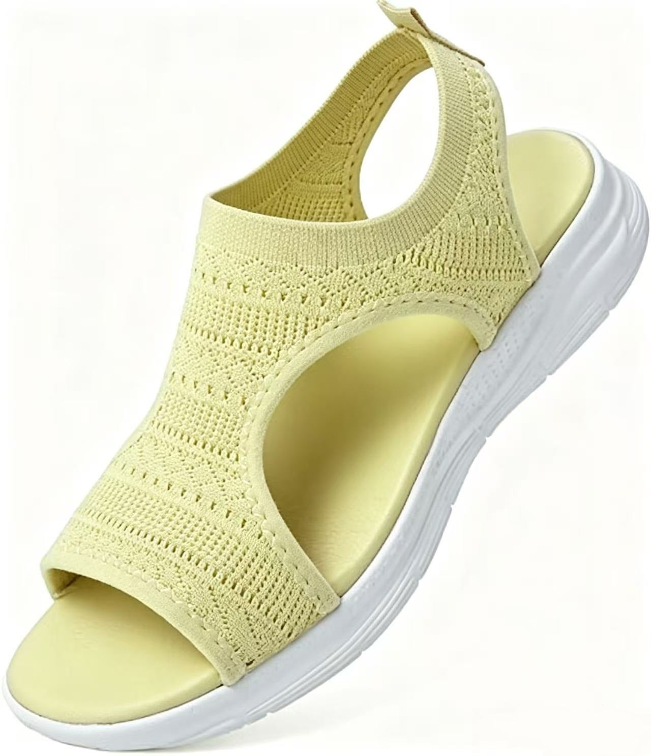 🎉 Halbpreis-Party! 🌺Bequeme atmungsaktive flache Sandalen mit offener Zehe für Damen im Sommer