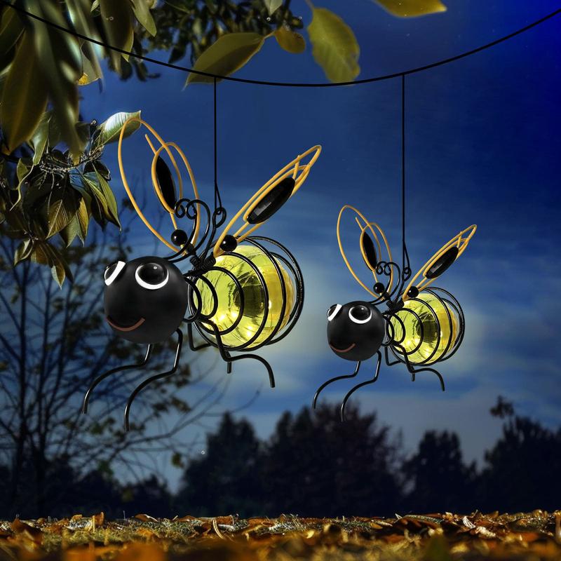 🐝Solar-Bienenlampe zum Aufhängen im Freien – das perfekte Geschenk für pflanzenbegeisterte Mütter oder einfach jeden, der ein Lächeln auf den Lippen zaubert❤️