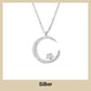 🌙 50% RABATT ! ✨ Funkelnde Mond & Stern Halskette – Zarte Kette, Strahlender Anhänger & Romantisches Symbol 💫