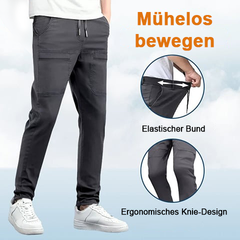 🩳 60% RABATT! 🏆 MultiPants Hochelastische Cargohose – Viele Taschen, Strapazierfähig & Für Aktiven Alltag 🏃‍♂️