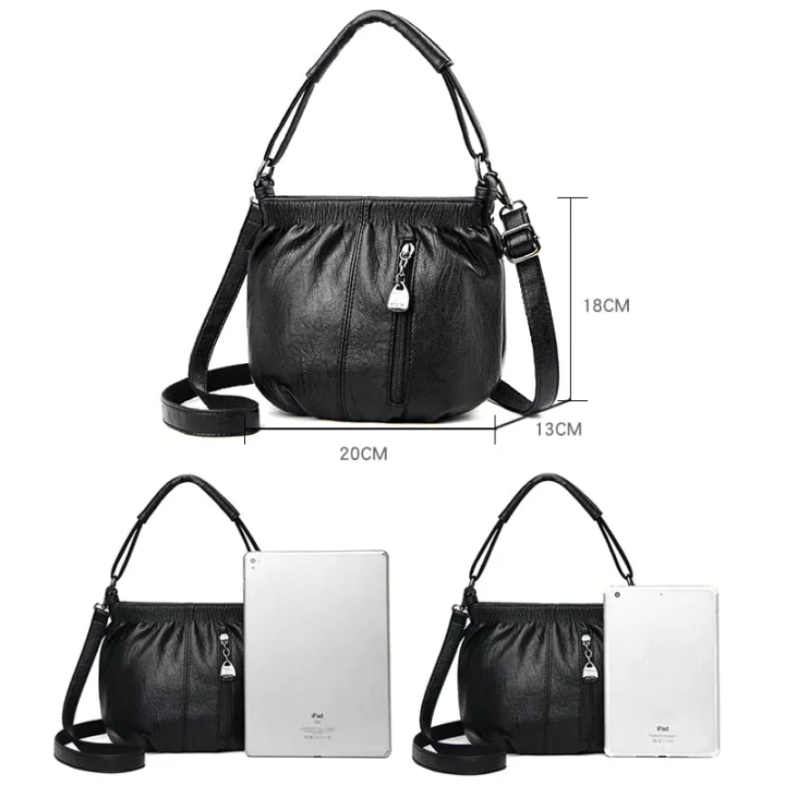 👜✨ Lässige Plisseetasche aus weichem Leder ✨ – Praktische Beuteltasche mit Stil 💼 Leicht, langlebig & perfekt für den Alltag! 🌟