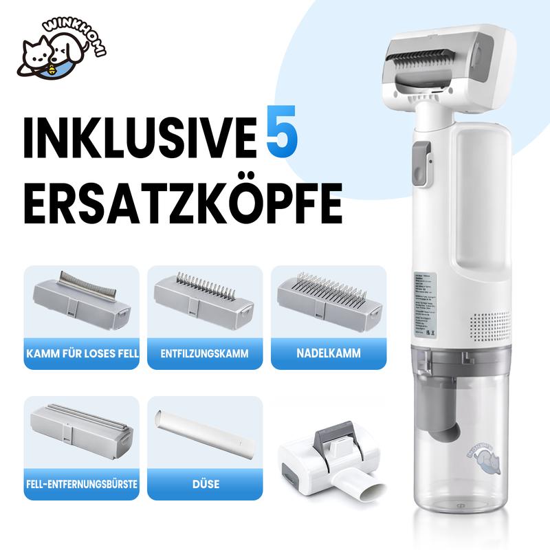 🐾 Multifunktionales Haustierpflegeset – Leiser Entfilzer & Trimmer mit Saugfunktion – Ideal für Katzen & Hunde – Fellpflege ohne Stress 🔇
