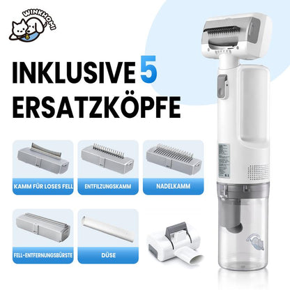🐾 Multifunktionales Haustierpflegeset – Leiser Entfilzer & Trimmer mit Saugfunktion – Ideal für Katzen & Hunde – Fellpflege ohne Stress 🔇