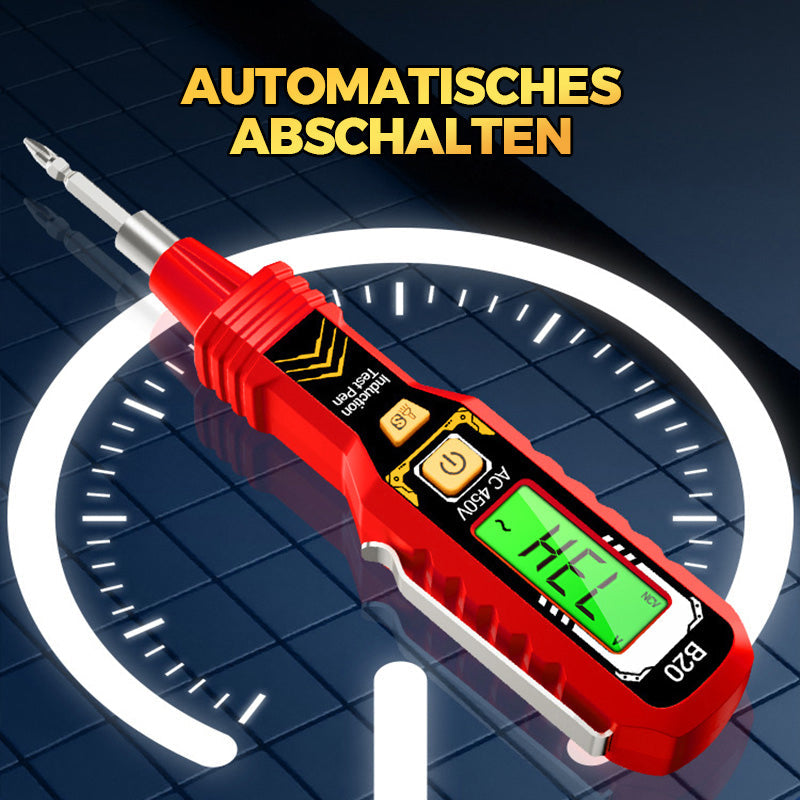 ⚡ 50% RABATT! 🔍 Berührungsloser Spannungsprüfer – AC 12-1000V, LCD-Anzeige mit Beleuchtung & Akustische/Visuelle Warnung 🛡️