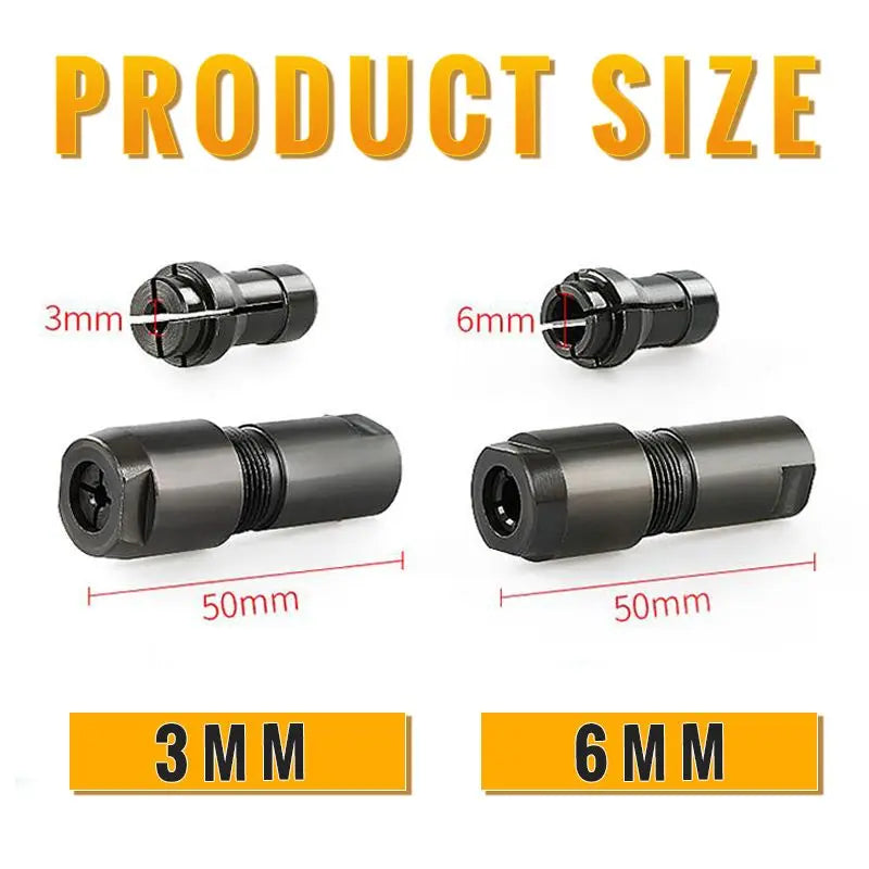 🔧 Winkelschleifer-Adapter | 3mm/6mm Spannfutter | Metallbau langlebig | Kompatibel mit 100-Typ Schleifen, Polieren & Schneiden in einem!