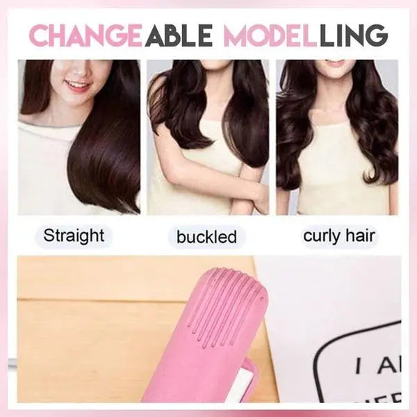 💇Professioneller 2-in-1 Keramik-Lockenstab – 30 Sekunden schnelle Aufheizung, intelligente Temperaturkontrolle für gesundes Haar