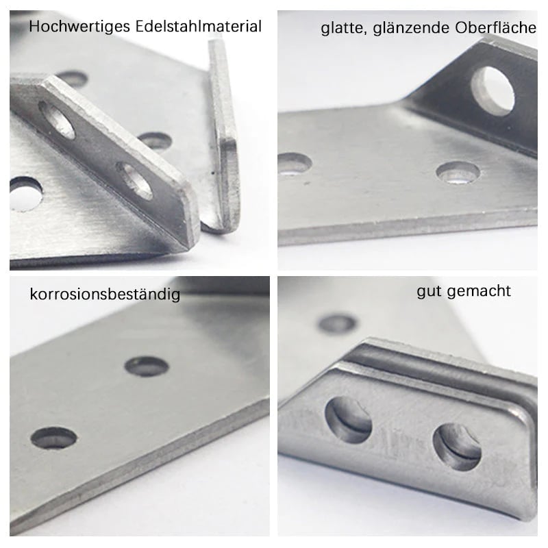 🔩 Dreieckige Edelstahlhalterung – Robust & stabil ✨