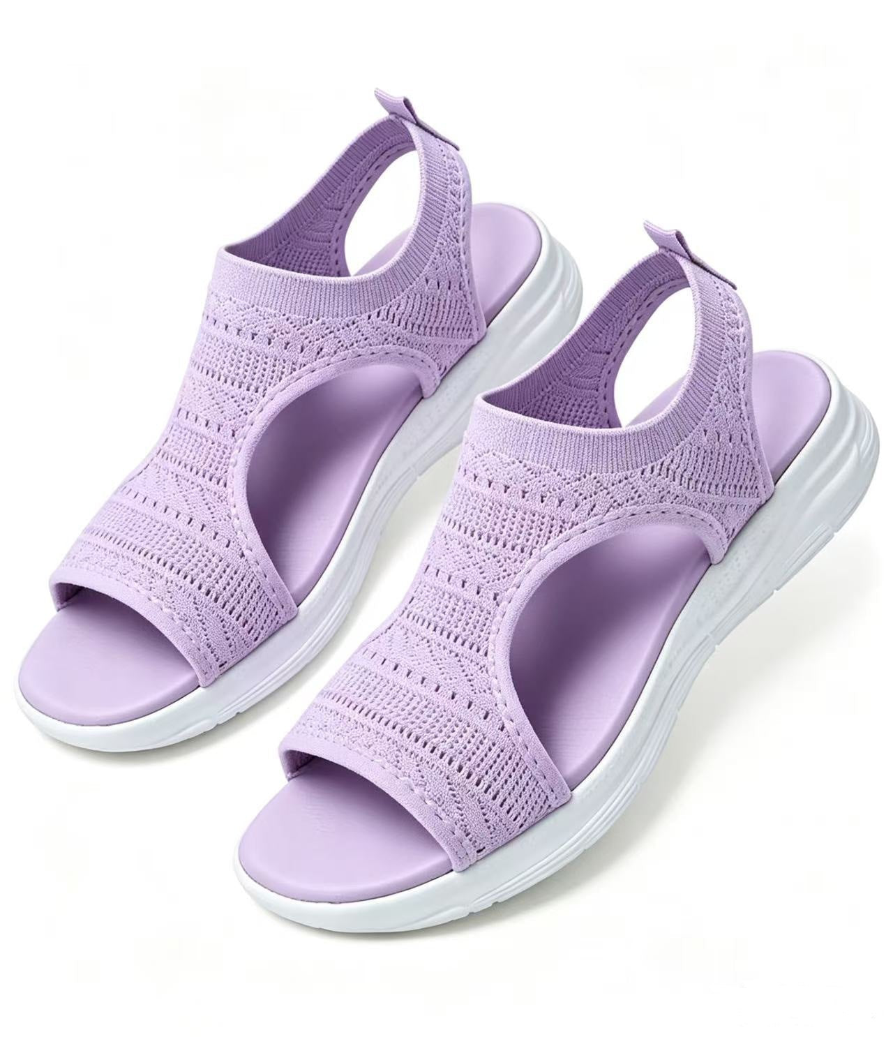 🎉 Halbpreis-Party! 🌺Bequeme atmungsaktive flache Sandalen mit offener Zehe für Damen im Sommer