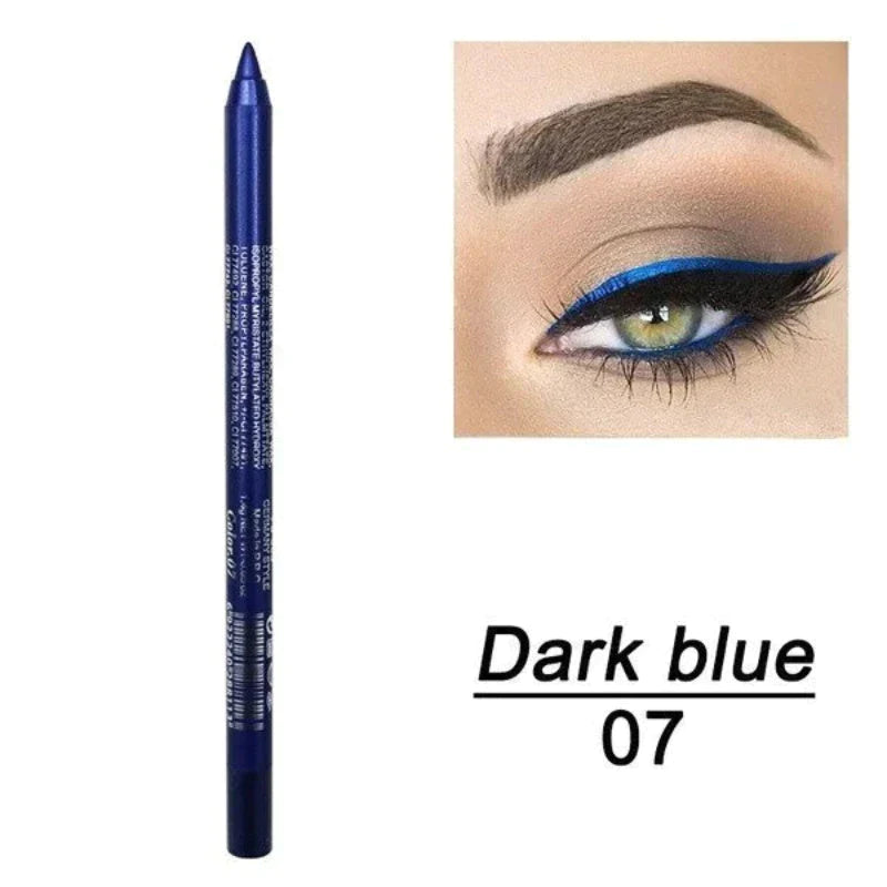 💄 🎨 14er-Set Wasserfeste Farbige Gel-Liner – Metallic & Glänzendes Finish, Verwischfest & Perfekt Für Kreative Looks ✨