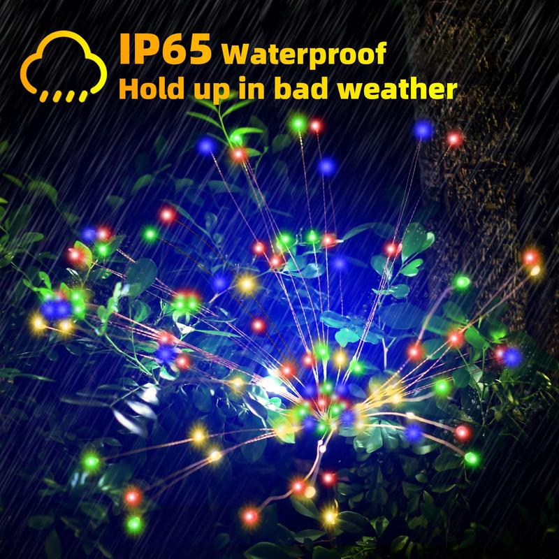 🎆 50% RABATT! ☀️ Wasserdichte Solar-Garten-Feuerwerkslampe – 8 Lichtmodi, Wetterfest & Festliche Dekoration für den Garten 🏡