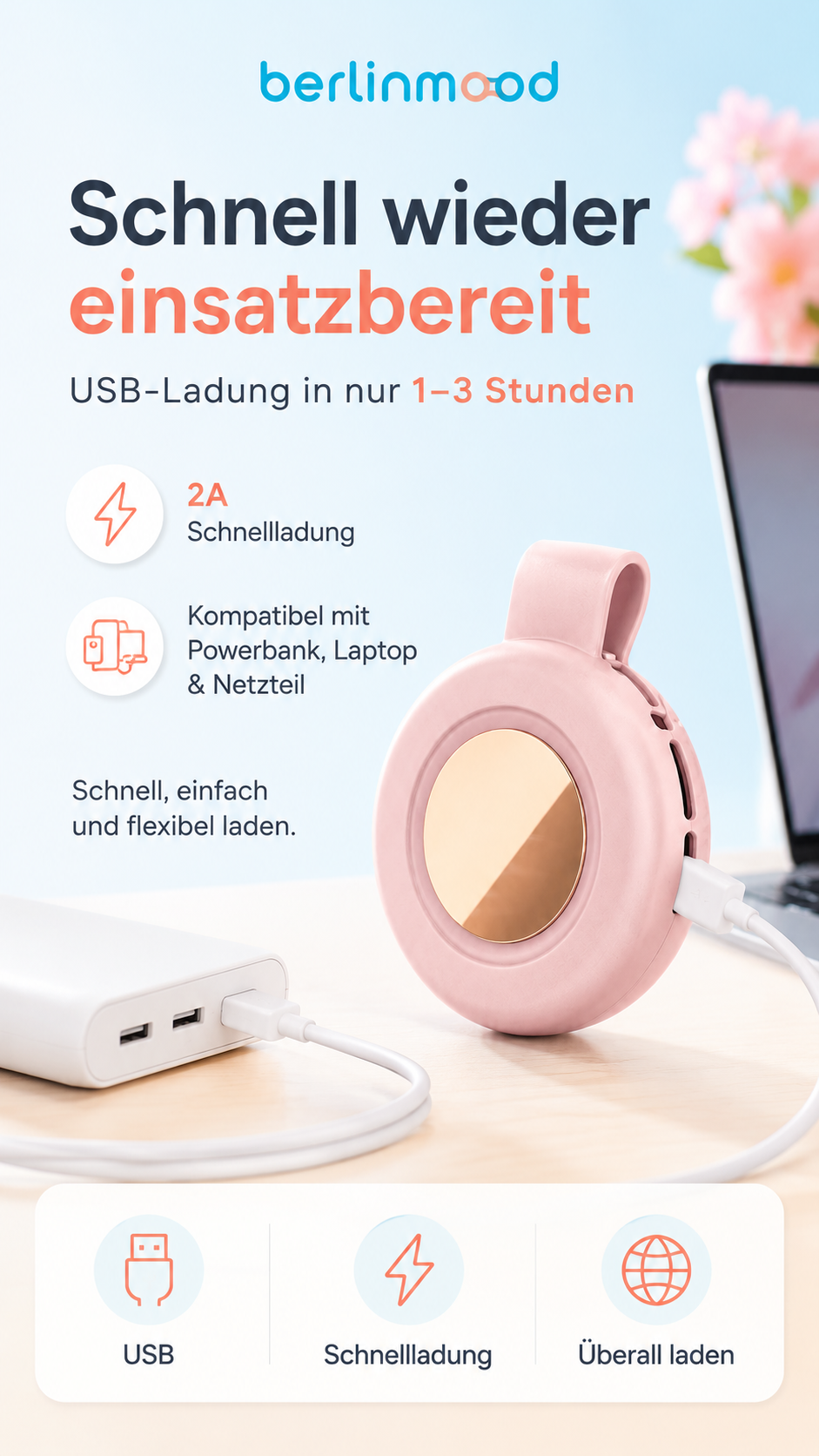 🌬️🔥 NUR NOCH WENIGE EXEMPLARE – 50% RABATT! Whirlwind Clip Waist Neck Fan – 2-in-1 Clip-On & tragbar, freihändige Kühlung überall ✨