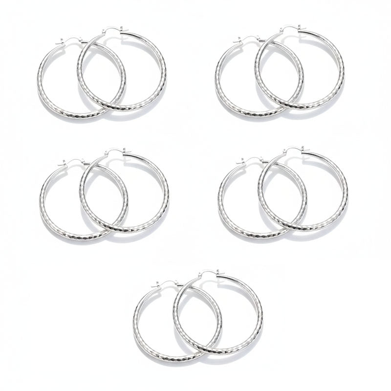 ✨ KAUFEN SIE 1, BEKOMMEN SIE 1 GRATIS 🔥 Diamantgeschliffene Creolen für Damen – Elegant, Funkelnd 👑